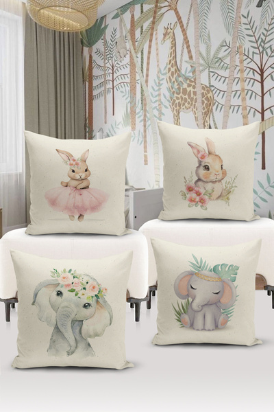 Filamente Set de huse de pernă 4 bucăți pentru cameră pentru copii imprimat digital