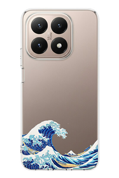 TechTree حافظة سيليكون مطبوع متوافقة مع هاتف Xiaomi 15T PRO بتصميم موجة كاناغ...