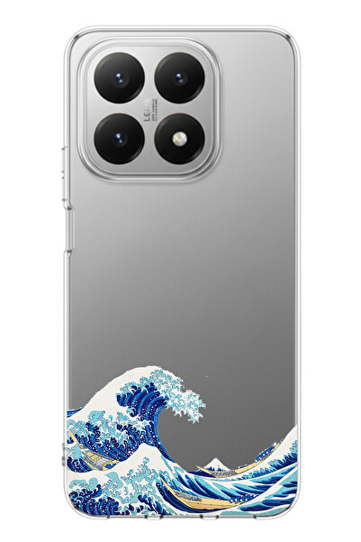 TechTree حافظة سيليكون متوافقة مع هاتف Xiaomi 15T بتصميم موجة كاناغاوا أوكي ن...