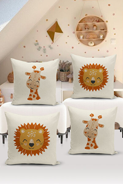 Filamente Set de huse de pernă 4 bucăți pentru cameră pentru copii imprimat digital