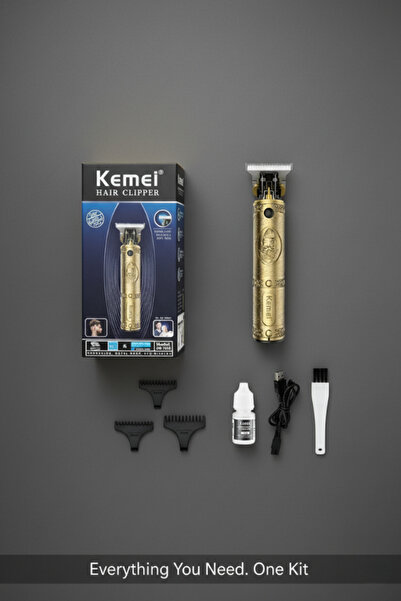 Kemei Rechargeable Beard & Hair Trimmer – Precision Grooming Tool for Men