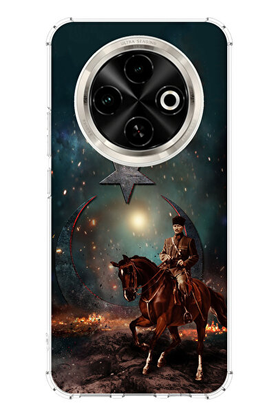 TechTree حافظة سيليكون متوافقة مع هاتف Tecno Spark 30C من أتاتورك على ذروة ال...