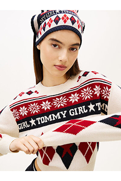 Tommy Hilfiger Tommy Girl Pure Wool Fair Isle Boxy Jumper