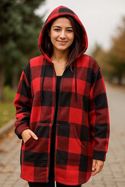 Tenra Women's Long Fleece Cardigan Wide Fit