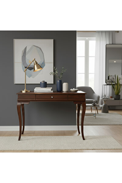 Wooding Mobilya 90 Cm Masif Rustik Koyu Ceviz Dresuar