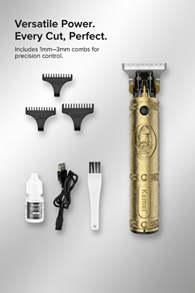 Kemei Rechargeable Beard & Hair Trimmer – Precision Grooming Tool for Men