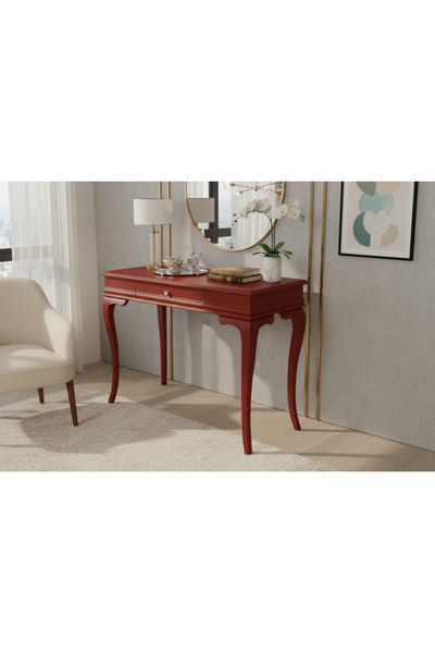 Wooding Mobilya 80 Cm Masif Rustik Bordo Dresuar