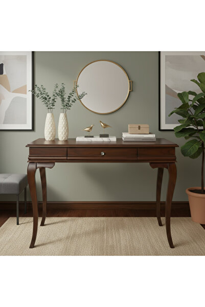 Wooding Mobilya 80 Cm Masif Rustik Koyu Ceviz Dresuar