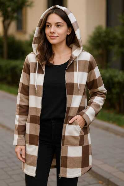 Tenra Women's Long Fleece Cardigan Wide Fit