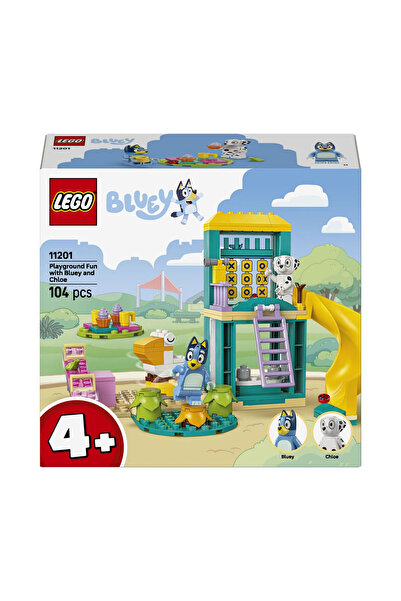 LEGO Bluey - Playground Fun with Blue and Chloe 11201, 104 pieces