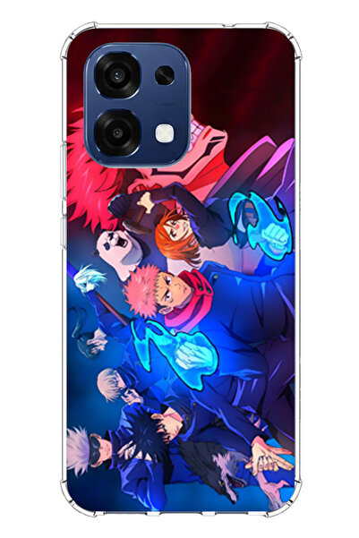 TechTree حافظة سيليكون متوافقة مع هاتف اوبو A6 برو من جوجوتسو كايسن مطبوع