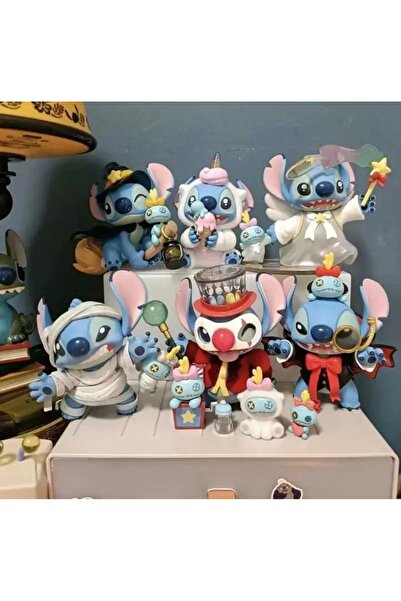 happystoretr Lilo ve Stitch premium seri büyük boy figür 11 cm aksesuarlı par...