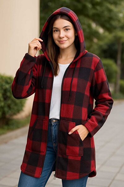 Tenra Women's Long Fleece Cardigan Wide Fit