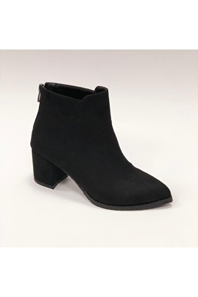 Hg Ayakkabı Melanie Black Suede 5 cm Heel Shoes