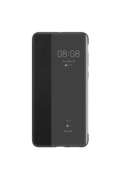 OEM Husă originală Huawei Smart View Flip Cover pentru Huawei P40 - Neagră