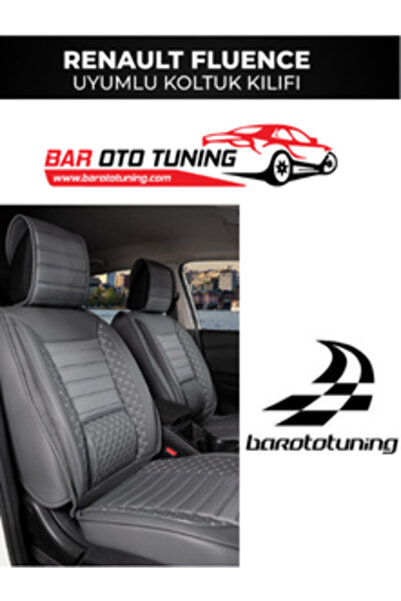 barototuning غطاء مقعد سيارة رينو فلوانس متوافق مع سلسلة بلس لوكس باللون الرم...