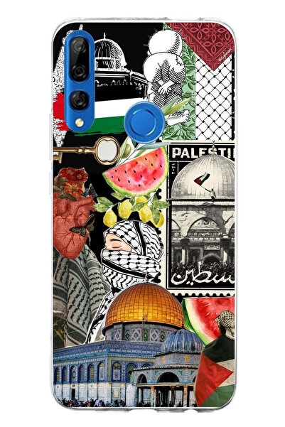 TechTree حافظة سيليكون متوافقة مع هاتف Huawei Y9 Prime (2019) من مجموعة فلسطي...