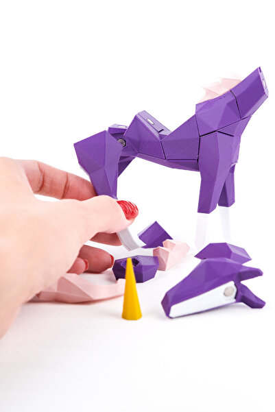 BCOVERART Toyzzart 3D Puzzle Yapboz Mıknatıslı Oyuncak-Unicorn