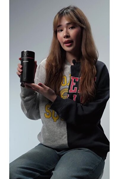 porodo Portable Air Diffuser with Essential Oils & LED Lighting - Black