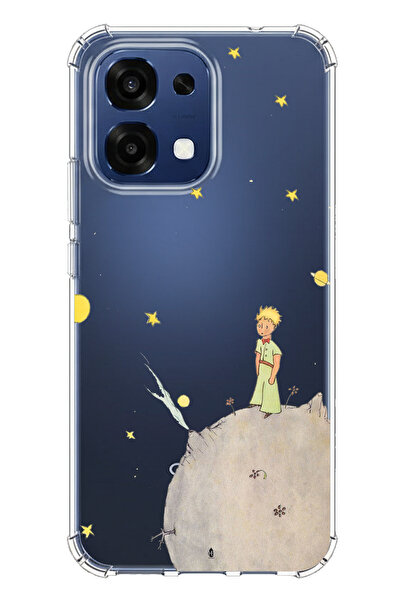 TechTree حافظة سيليكون متوافقة مع هاتف اوبو A6 برو بتصميم الأمير الصغير مطبوع