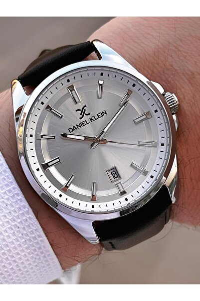 Daniel Klein Leather Cord Calendar Dial 2 Years Warranty 3 Atm Resistant Men's Wristwatch E140036-1