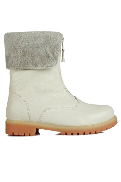 Fitbas 112407 318 Kadın Ten Kürklü Büyük Numara Bot