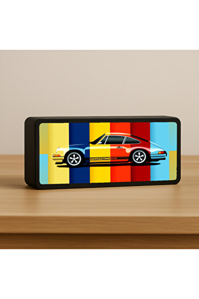 Sfenks. Porsche 911 LED Lamba & Masa Lambası & Gece Lambası