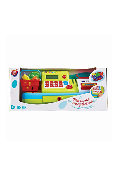 One Two Fun Toy cash register set with accessories