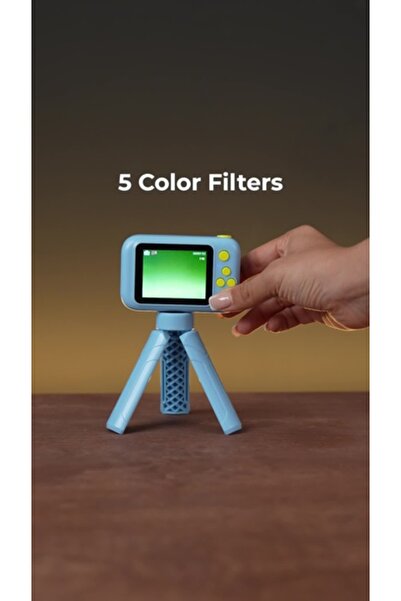 porodo Lifestyle Kids Flip Digital Camera with Tripod, Type-C, 2.4" Screen - Pink