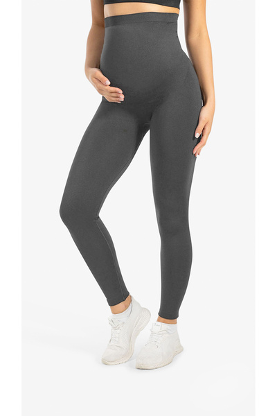 cervus Bloomar Women's Seamless Maternity Leggings – Stretchy with Abdominal Support and Stitch-Free Maternity Leggings