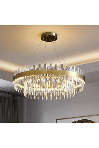 Sigma LED Crystal Chandelier, Remote, Dimmable, Sigma, Round, 75W