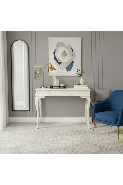 Wooding Mobilya 120 Cm Masif Rustik Krem Dresuar