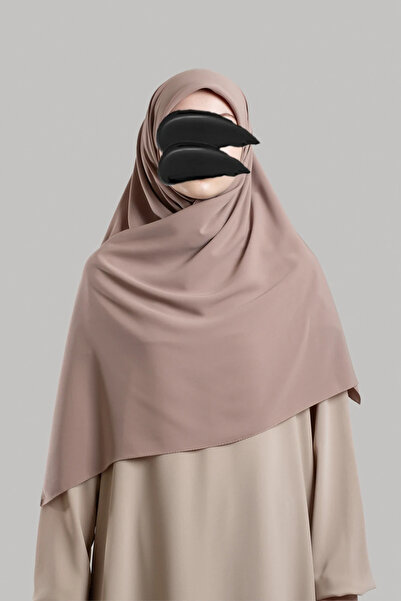 Lemaye Μεταξωτό Μεταξωτό Κασκόλ Μεγάλου Μεγέθους - Latte