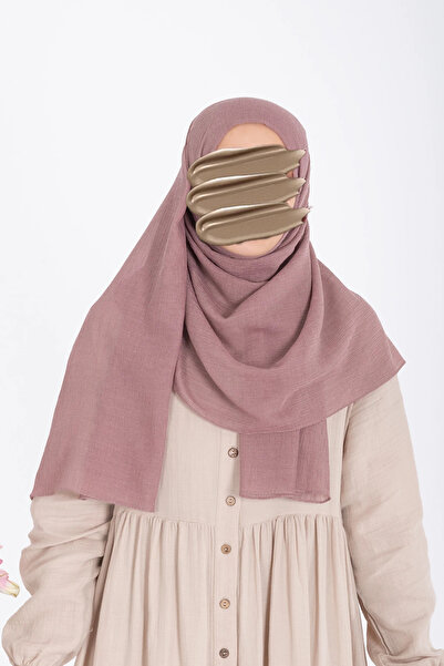 Lemaye Natural Crinkle Shawl - Dark Powder