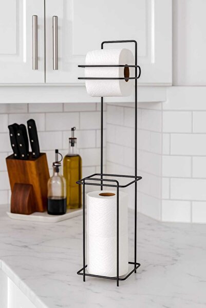 MTA HİGH-TECH حامل مناديل ورقية متعدد الأغراض من المعدن الأسود