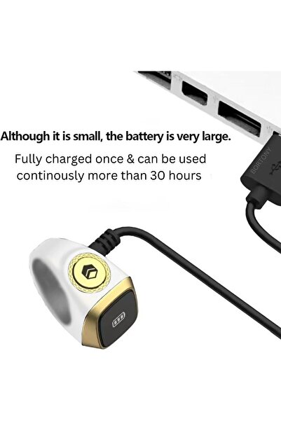 BORTONY Smart Tasbih Zikr Ring 20mm Digital Azan Alarm Clock OLED Display