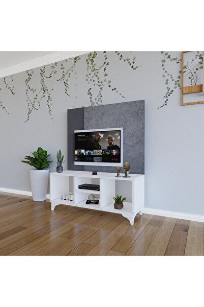 Simran Ahşap TELEVİZYON ÜNİTESİ KAPAKSIZ AYAKLI