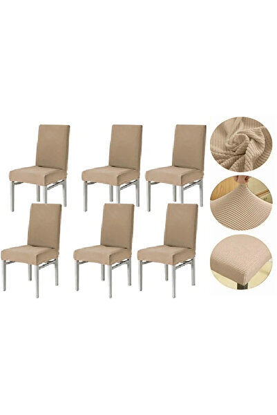 Arzuyum Chair Cover Lycra Washable Flexible Elastic Bamboo Chair Cover Pack of 6