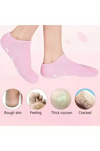 AUOUEST Moisturizing Gel Socks for Feet – Effective Treatment for Heel Cracks...