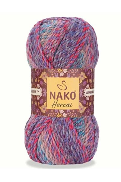 NAKO 5 bucăți de fir de tricotat manual Hercai 28180