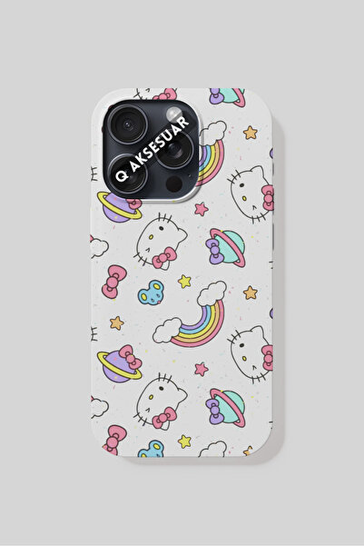 Q Aksesuar iPhone 7 Plus Compatible Colorful Hello Kitty Design Phone Case - ...