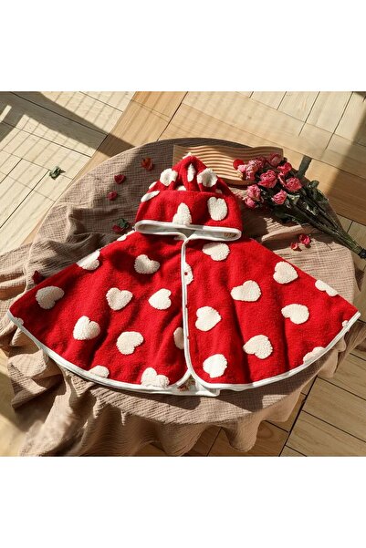 melisam.msg Çocuk Panço Pelerin Yılbaşı Kış Sonbahar Polar astarlı Diş giyim