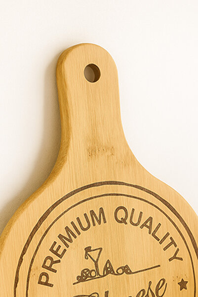 Bohemian Bamboo Cheese Presentation Plate 20X30 cm