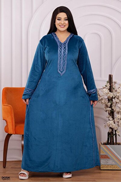 Generies High-quality Moroccan velvet jalabiya with a stunning design