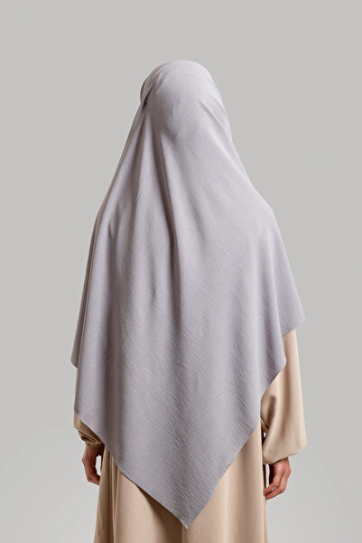 Lemaye Ayrobin Crepe Oversized Shawl - Light Gray