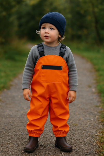 minial Waterproof Fabric - Play and Rain Overalls - Salopet - 2-9 Years