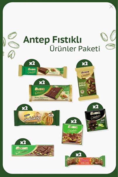 Ülker Antep Fıstıklı Ürünler Paketi - 16 Adet