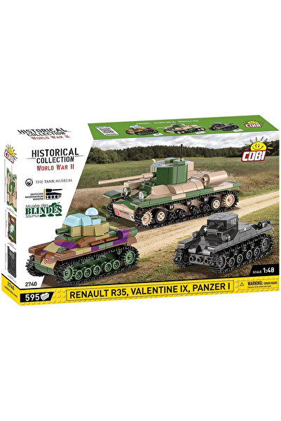 COBI Renault R35 - Valentine IX - Panzer I, 595 piese ( COBI-2740 )
