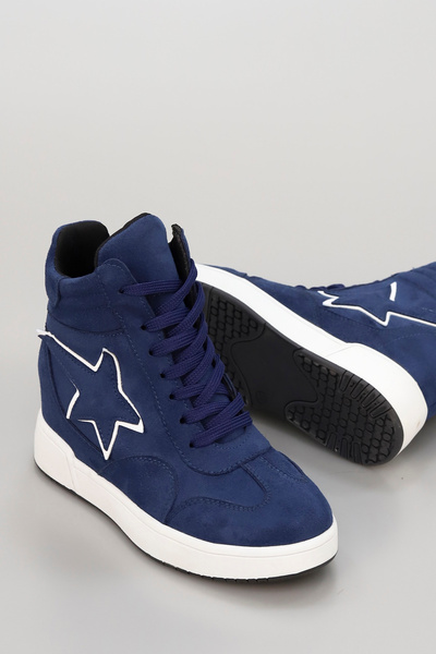 kajal ayakkabı Μπότες με φερμουάρ FRM 163 Star Detailed με κρυφό τακούνι