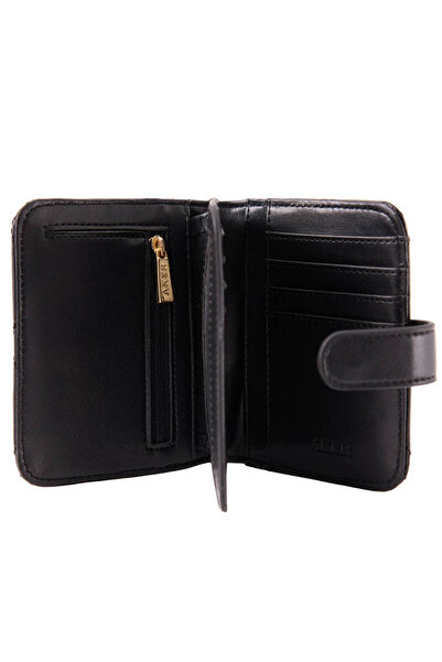 Aker Black Square Snap Wallet Czdn30010